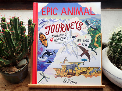 Epic Animal Journeys design editorial graphic design illustration published typography
