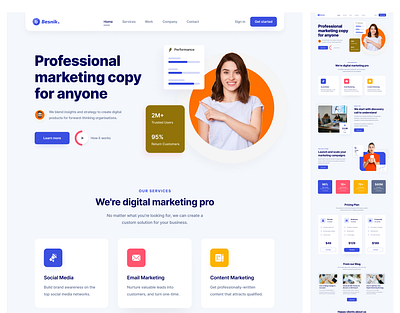 Landing Page Design app design branding design figma illustration landing page landing page design mobile app prototyping ui ui design ui ux design ux website design wireframing