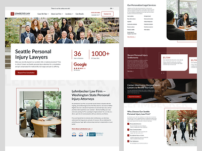 Web Design for Law Firm design for lawyers law lawyer logo ui ux web design