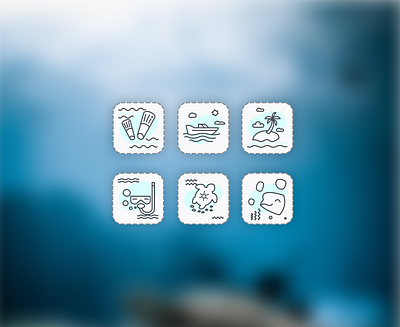 Icons - Dives app dives icons malta ui