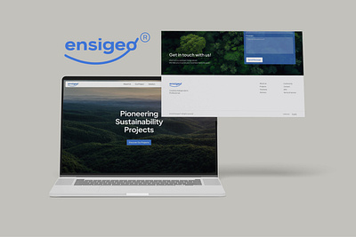 Landing Page: Ensigeo carbon carbon tax landing page mining nature website