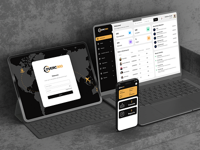 Overc360 - Logistic Dashboard & App app app design dashboard figma logistic mobile app transport ui ux