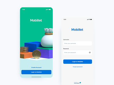 🏦 Saman Bank | Mobillet Login-page Redesign app design bank banking banking app bitcoin btc credit card crypto cryptocurrency finance fintech investment minimal mobile app mobile banking n26 redesign revolut stock wallet