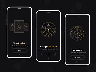 Horoscopes & Tarot App onboarding screen