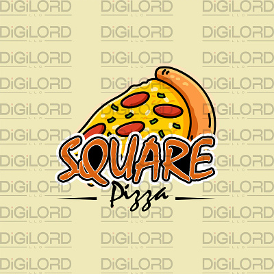 Square Pizza - Logo Design logo