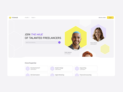 TASKHIVE | freelance platform SaaS application branding freelance hiring motion saas ui ux web app