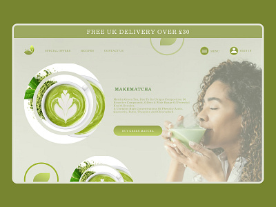 Concept Make Matcha app concept design designconcept greentea logo matcha ui