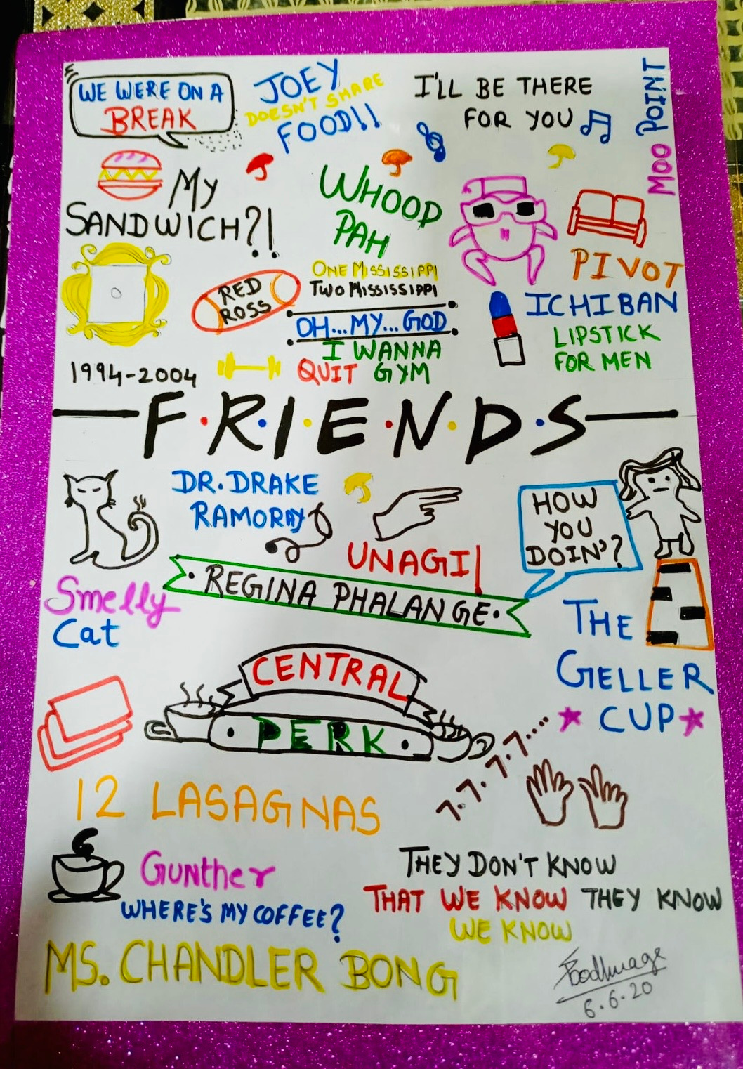 F.R.I.E.N.D.S graphic design illustration typography