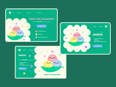 Concept #2 Mochi concept design designconcept dessert mochi ui