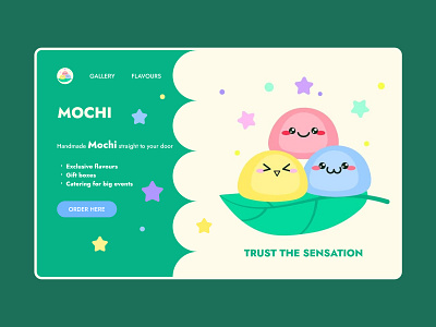 Concept #1 Mochi concept design designconcept dessert mochi ui