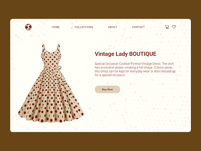 Concept Vintage Lady Boutique concept design designconcept dress fashion moda ui