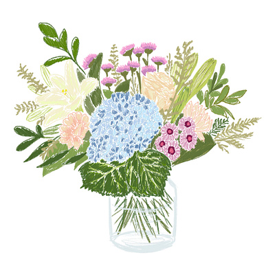 Digital flowers digital flowers illustrations