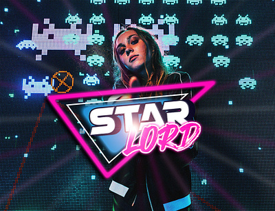 Star Lord Retro Arcade design branding graphic design logo motion graphics ui