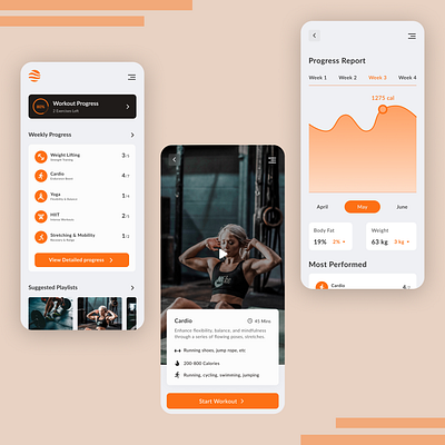 Fitpath || App UI Design app app design app ui app ui design appdesign appui branding design figma fitness gym ui ux