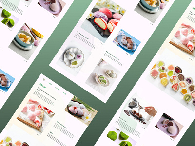 Landing page #3 MOCHI dessert concept design designconcept dessert landingpage mochi ui