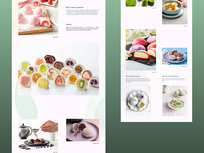 Landing page #2 MOCHI dessert chocolate concept design designconcept landingpage mochi ui