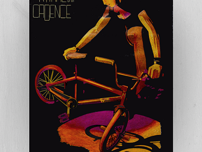 Le Rythme et la Cadence - Bike Art branding crayons design graphic design illustration marker typography