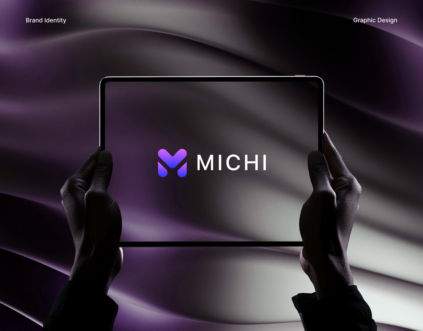 Michi | Crypto Trading Brand Identity brand identity branding crypto website logo design purple branding ui ux
