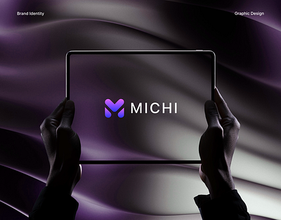 Michi | Crypto Trading Brand Identity brand identity branding crypto website logo design purple branding ui ux