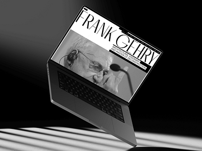 А website dedicated to the genius architect Frank Gehry. animation design landing swiss punk typography website