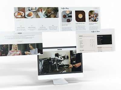 Zerno app coffee shop design development marketing shop ui ux design web design website wordpress