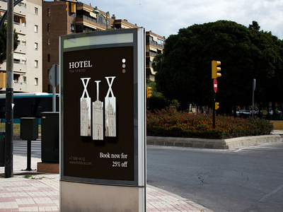 Advertising poster for Hotel adobe illustrator adobe photoshop advertising billboard branding corporate style design graphic design hotel logo poster