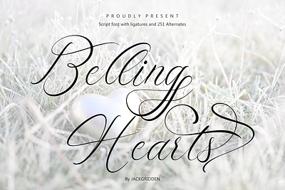 Bellinghearts - Script Font belling branding design elegance fashion font graphic design hearts illustration international invitation script wedding