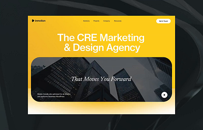 Agency Web Redesign animation branding grid jitter layout minimal web