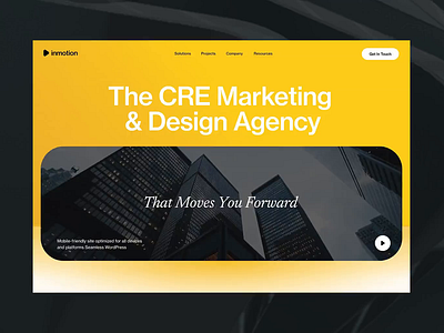 Agency Web Redesign animation branding grid jitter layout minimal web