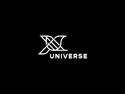 Universe bird character logo logotype minimalism monogram nature