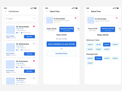 Mobile application for finding doctors app design figma interface mobile ui ux web