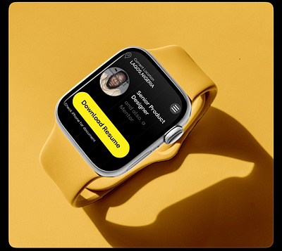 Apple Watch Portfolio 3d graphic design ui