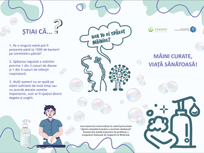 Brochure Hygiene project graphic design illustration smm vector