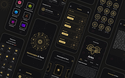 Horoscope & Tarot App UI ui