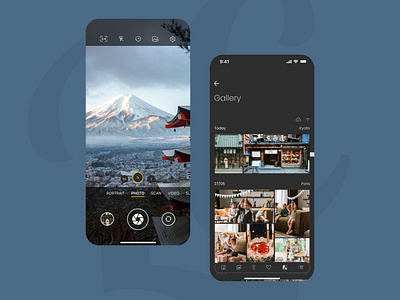 Camera & Gallery Mobile App Design Concept app camera figma gallery graphic design mobile app mobile app design mobile ui ui ux uxui design