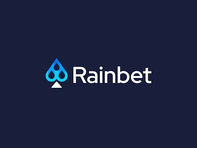 Bet bet brand branding casino design drop elegant game graphic design illustration logo logo design logo designer logodesign logodesigner logotype mark modern rain spades