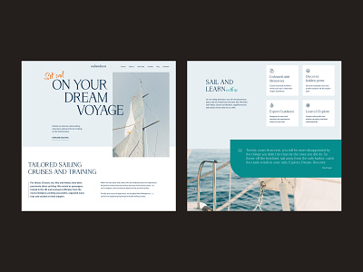 Wind Wanderers cruise design figma graphic design layout sailing ui uxui web webdesign website