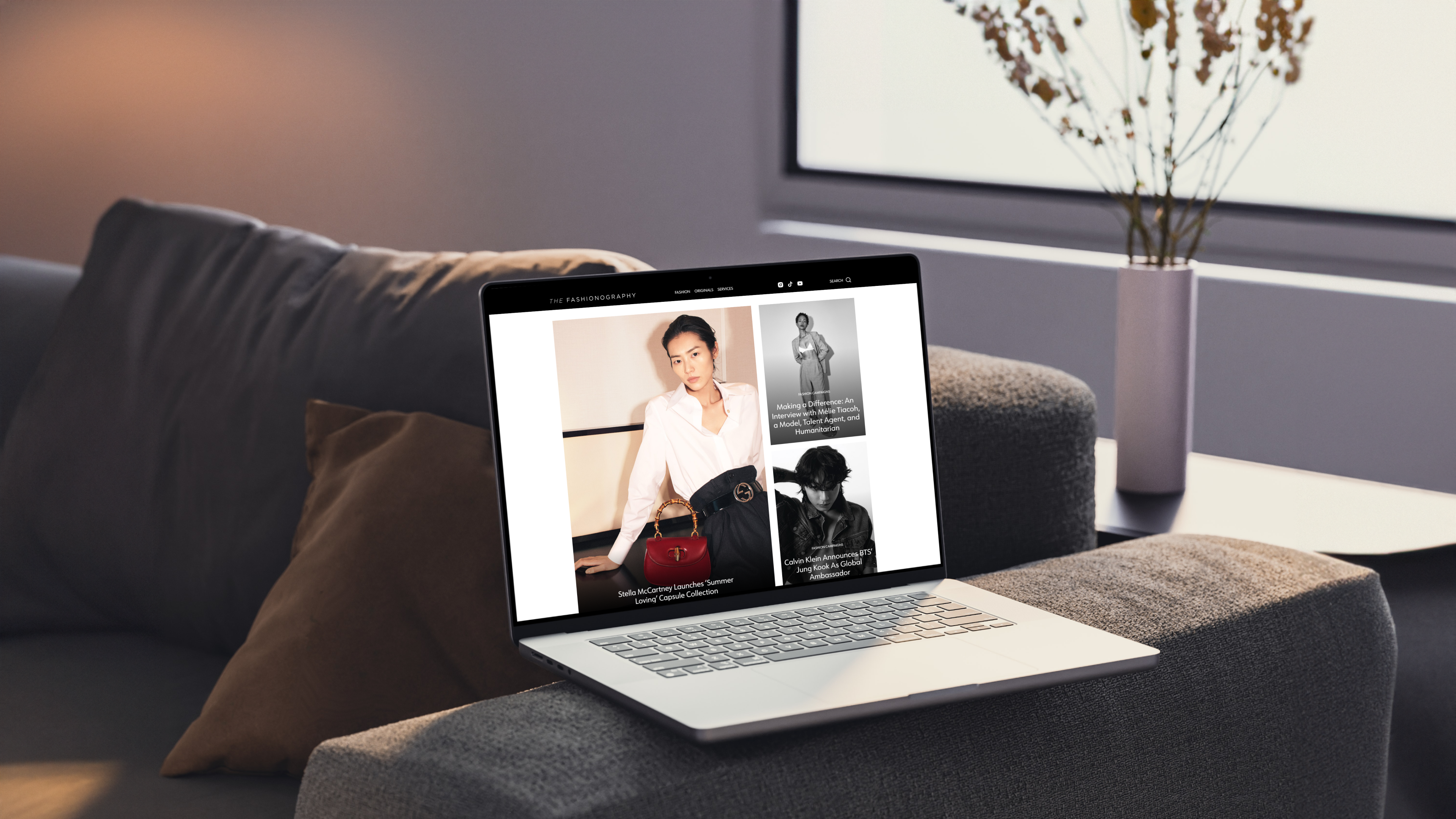 UI Design for The Fashionography beauty brands collections daily ui design desktop design fashion fashion content fashion stylists mobile design models new york online media online media development photographers solar digital ui design for blogs ui design for online media ux design web ui web ux
