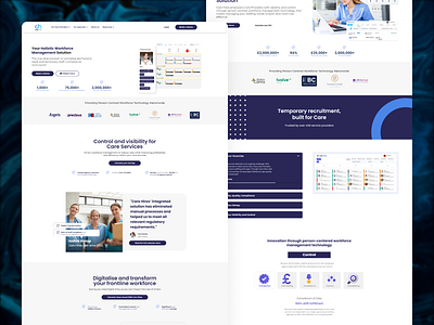 Care Hires - Landing Page Design carehires figma landingpage ui webdesign