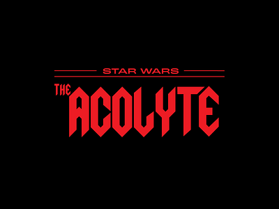 The Acolyte design font logo starwars