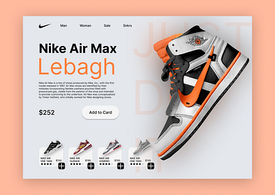 Nike Web UI app dailyui design ui ui design ux ux design website design