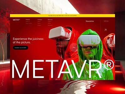 MetaVR – UI/UX Design for a Communications Agency 3d animation crypto design figma framer graphic design interaction logo motion design ui ux web3 website