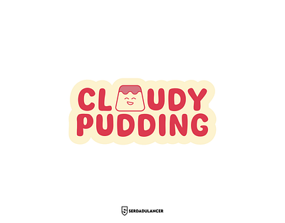 Logo CLOUDY PUDDING brandguidelines branding cloud graphic design logo logogram logotype pudding