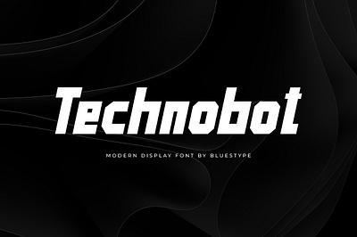Technobot Font branding design font font design graphic design hello dribbble illustration logo modern robot sci fi space techno type typography ui