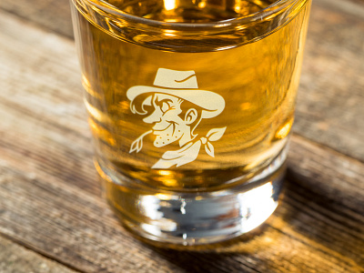 Poco's Beer, Wine, and Spirits (Reverse Cowgirl) Mascot arkansas bandit branding cowboy flat illustration liquor mascot unboundcollective vintage