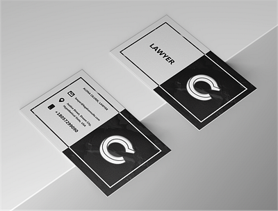 Business card for a lawyer. branding graphic design lawyer logo