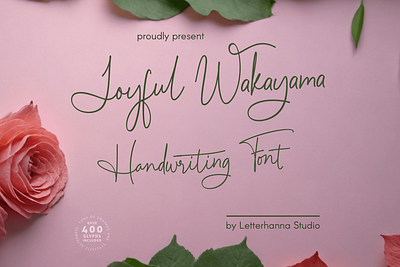 Joyful Wakayama Font branding design fancy font font handwritten script font signature font typeface