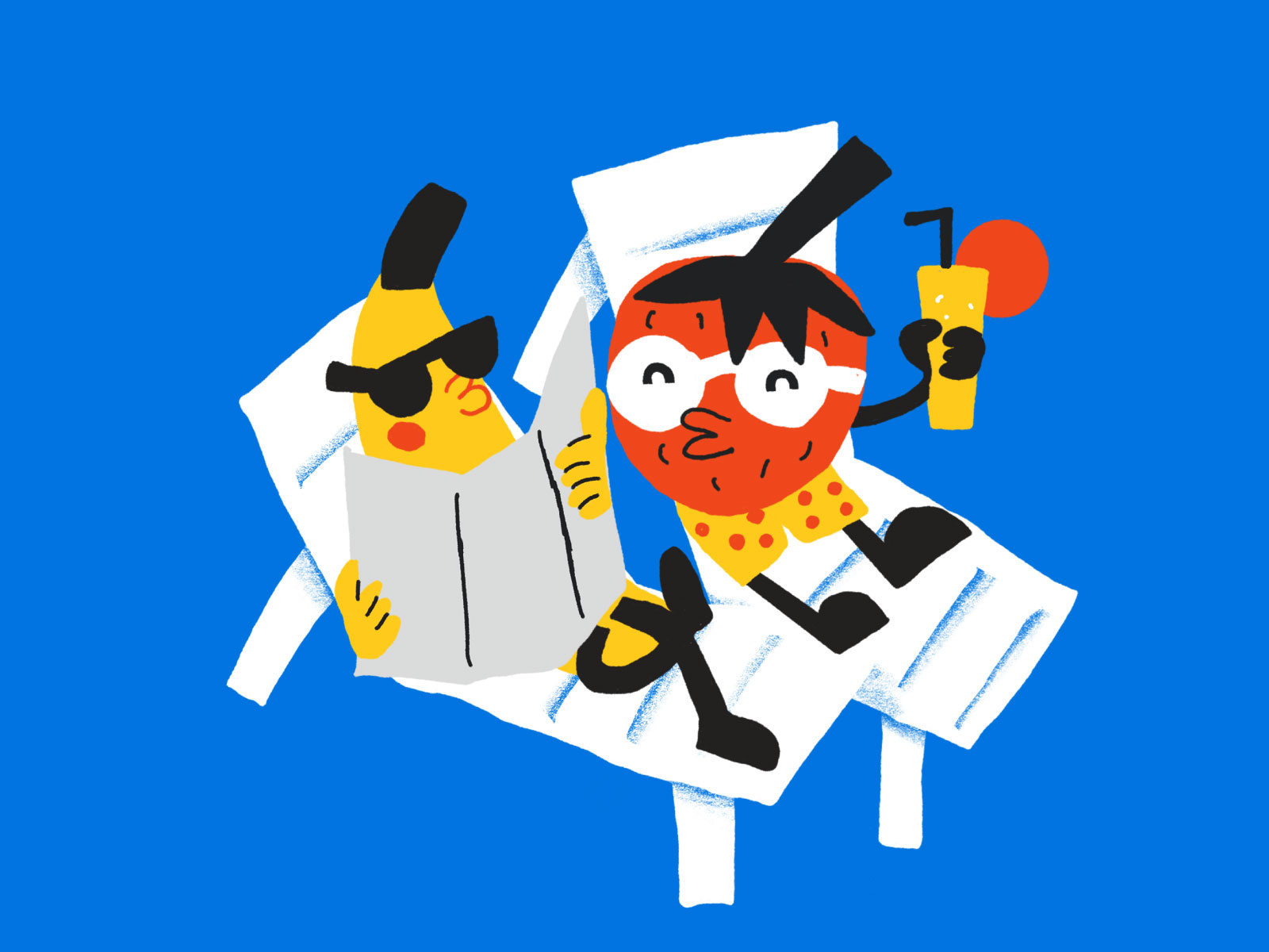 Summer time fruits illustration illustrator photoshop summer