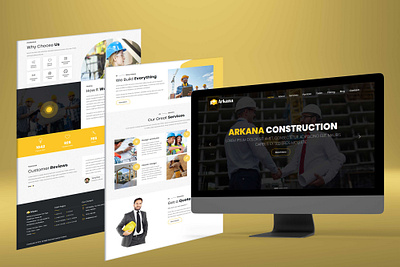 Arkana - Construction WP Theme animation branding graphic design logo psd responsive design ui ux web design wordpress