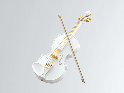 Violin 3d animation art asset blender branding design game guitar icon illustration instrument logo model motion graphics music piano ui video violin